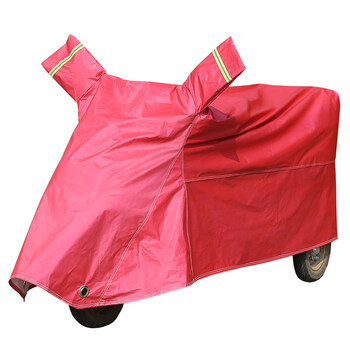 电动三轮车防雨罩防晒遮雨车罩衣牛津红色加强抗老化三轮车送擦车巾