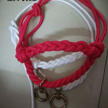 欧缔兰牛笼头缰绳马牛项圈纯手工编织牛笼头套拴牛绳子牛头套大小可调