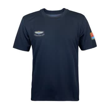 橙央短袖套装作训服训练服速干夏季圆领透气t恤男 空军圆领3534单上衣