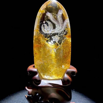 诺源珠宝天然凤凰水晶摆件摆件家居摆件办公摆放门店开业装饰