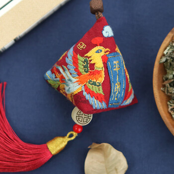 粽子挂件diy材料包手工刺绣艾草熏衣草随身粽子平安符端午节挂件乳