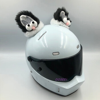 小米mi生态同款头盔装饰耳朵搞怪狐狸猫耳摩托车电动车男女骑士四季