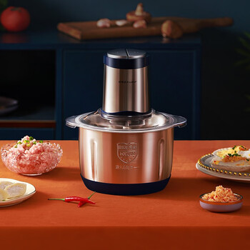 荣事达绞肉机家商用电动全自动多功能碎肉绞馅辅食机蒜蓉机4升