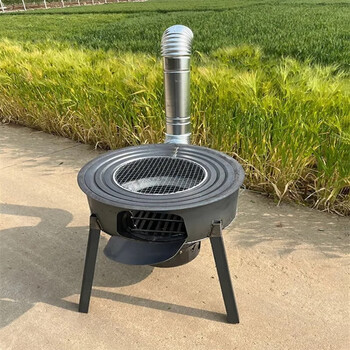 旅行小柴火炉材火灶台单灶农村烧木柴柴火灶户外旅行露营便携小型柴火