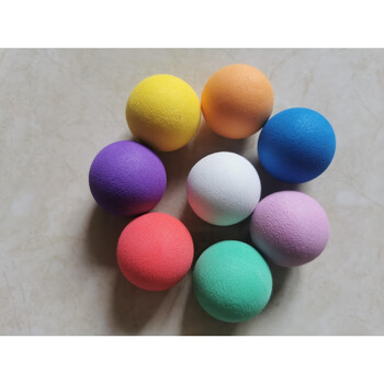 eva泡沫球实心海绵球eva球弹力球球手抓球软球淘气堡专用球儿童玩具球