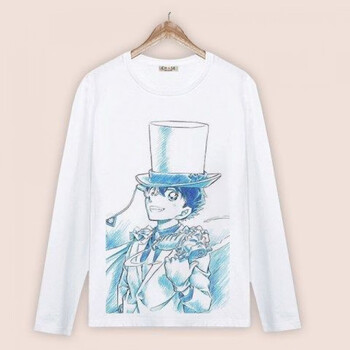 名侦探柯南衣服长袖动漫周边t恤学生工藤新一男女二次元衣服情侣装