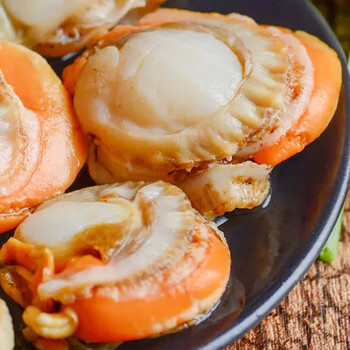 【鲜美大扇贝肉】鲁长全贝长岛特大扇贝肉大帆立贝肉火锅烧烤食材贝类