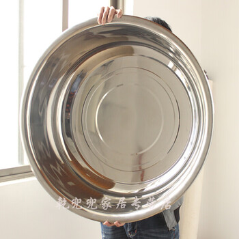 不锈钢盆加加大盆子洗澡盆加厚加深洗脸盆圆形不锈钢大盆洗衣服大盆