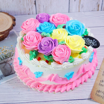 怀旧生日蛋糕创意老式奶油儿时回忆童年水果款全国同城配送 怀旧80后