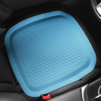 汽车坐垫夏季凉垫单片主驾驶座椅车座垫四季凝胶货车凉垫冷垫天蓝色
