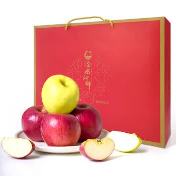 泾水河畔苹果水果冰糖心红富士苹果整箱新鲜水果瑞雪瑞阳苹果礼盒装瑞