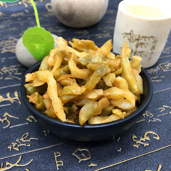 四海一家榨菜片50g袋装 榨菜芯榨菜丝嫩菜芯香菇榨菜丝斜桥喝粥下饭菜
