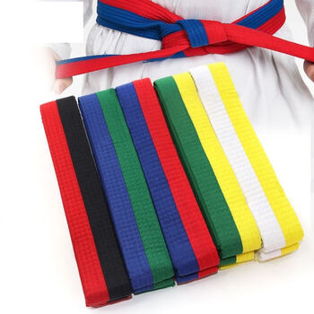 巴西柔术腰带柔道格斗道带学生男女初级比赛儿童空手道跆拳道 红带1.