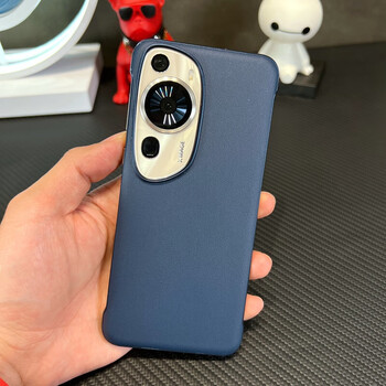 适用于华为p60art手机壳无边框新款素皮防摔感mnaal00个性创无边框素