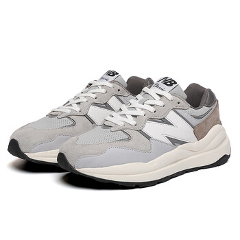 新百伦领跑5740奶茶色运动鞋女鞋nb休闲增高跑步男鞋 5740xl灰白全皮