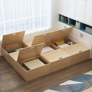 多功能储物收纳榻榻米床榻榻米储物箱705040cm铰链款单柜单拍不包送装