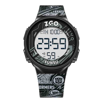 正港zgo 变形金刚系列 手表男学生防水夜光多功能潮流运动智能青少年