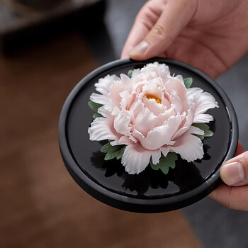 御言尚(yuyanshang) 陶瓷手捏花香薰扩香器车载摆件书房美容院家居