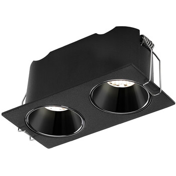 普洛缇(puluoti) 双头射灯嵌入式双头斗胆灯书房防眩led客厅天花无主