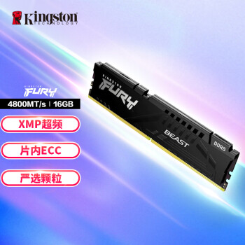 ʿ (Kingston) FURY 16GB DDR5 4800 ̨ʽڴ BeastҰϵ 