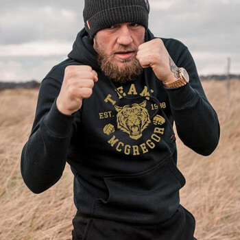 幂范西 ufc格斗卫衣男mma健身训练拳击搏击外套大码嘴炮小鹰同款衣服