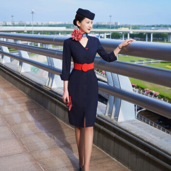 空姐服套装空姐制服高端连衣裙夏感空乘面试气质女神范套装职业装