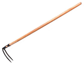 山头林村加厚两齿三齿松土翻土刨地四齿钉耙农具铁耙农用工具耙子平地