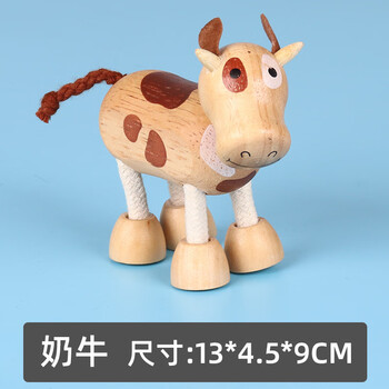 贝有趣新奇特创意家居工艺品办公室摆件木制仿真动物模型摆摊玩具公仔
