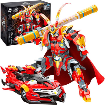 启蒙积木qq飞车拼装赛车齐天大圣机甲模型儿童跑车汽车玩具 孙悟空(1