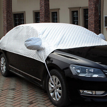 旁恩汽车用车衣防晒防尘罩防冰雹加棉加厚半罩半车衣罩挡雪夏季冬季su