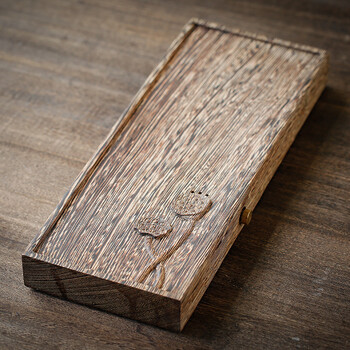 小号黑檀实木干泡茶盘鸡翅木茶海储水式排水茶台茶道茶托功夫茶具