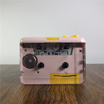 【时尚美观 立体声磁头】复古蓝牙磁带随身听 全新高颜值透明磁带播放