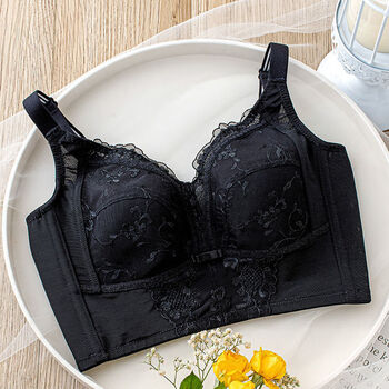 中脉大胸显小内衣女缩胸薄款防下垂全罩杯无钢圈聚拢收副乳调整型文胸