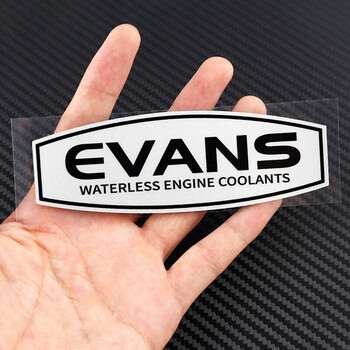 evans爱温无水冷却液车贴奥迪宝马汽车尾箱个性反光贴纸 白色