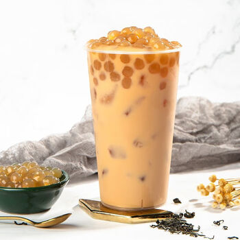 珍珠粉圆 奶茶珍珠豆 黑珍珠奶茶用原料500g/900g 真空装无明胶 琥珀