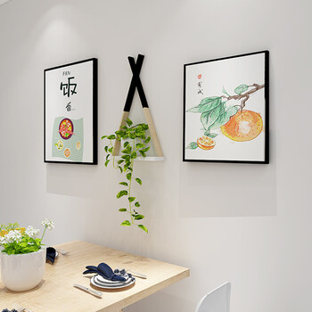 懿溪家居墙上挂件现代简约餐厅装饰画现代简约餐桌墙面背景墙上挂件