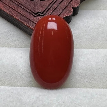 巧石艺木595日本珊瑚阿卡蛋面裸石设计镶嵌戒指吊坠胸针手镯726克