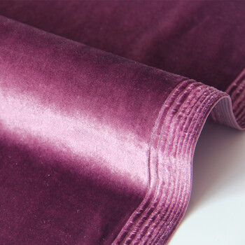 布料绒布料进口金丝绒不倒绒四面弹旗袍运动休闲服装丝绒面料 豆沙色