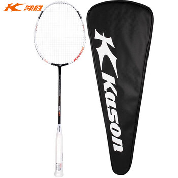 凯胜kasontsf100ti黑橙羽毛球拍单拍全碳素高碳纤维钛合金汤仙虎系列