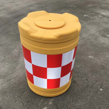 定制全新料三孔水马滚塑水马塑料防撞桶12米18米市政围挡注水隔离墩