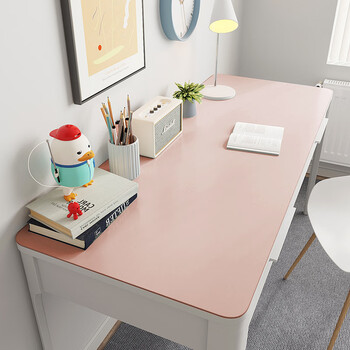漂傲课桌垫学生书桌垫儿童学习桌专用写字台课桌桌布办公室 少女粉 50