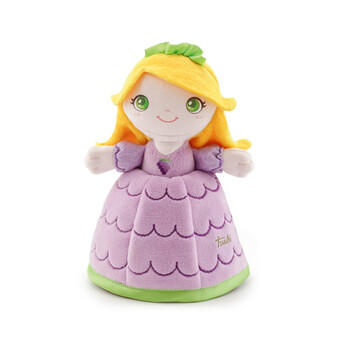 娃娃可爱布娃娃毛绒玩具睡觉抱小女孩礼物送同学64466葡萄娃娃17厘米