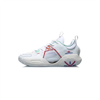 5低帮男鞋全城轻量高回弹耐久官方运动鞋 标准白(abat121-1) 45