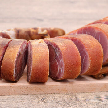 橙伯乐 重庆万州巫山正宗农家自制烟熏腊猪蹄子 烟熏 腊猪蹄 0.