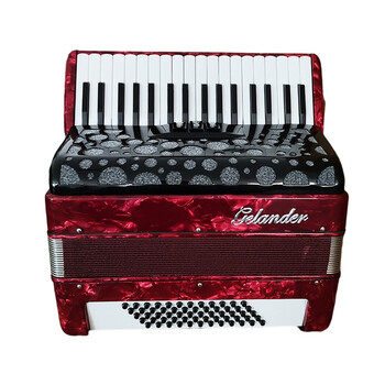 gelander格兰德新款gh1860 两排簧 全新升级轻便34键60贝司键盘手风琴