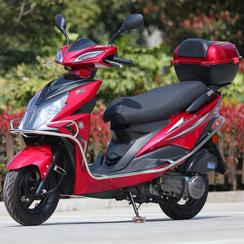 新款125c踏板摩托车全新国四电喷省油五羊款式男女款燃油助力车整车可