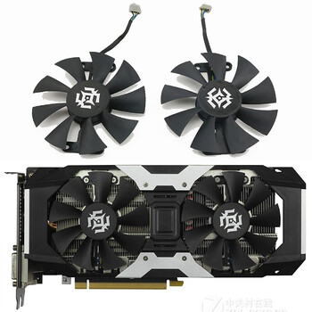 zotac索泰gtx10501050ti1060xgaming显卡散热风扇ga1s4针接口一对