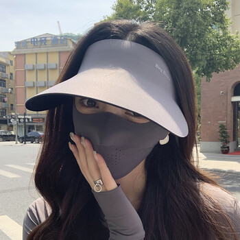 蕉下帆空顶防晒帽女防紫外线2023新款运动跑步无痕一体式遮阳帽子轻薄