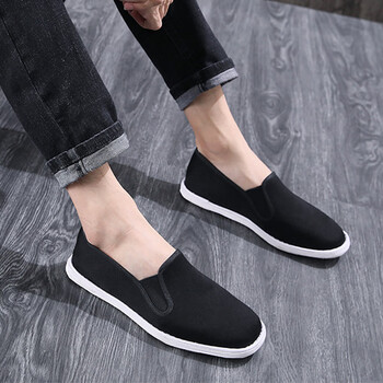 mcr jodn老北京布鞋男千层底鞋子男手工布底软底透气一脚蹬布拖鞋休闲