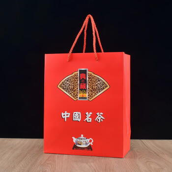 茶叶手提袋纸质高档中国茗茶手提袋红茶绿茶加厚通用茶叶礼品袋纸质